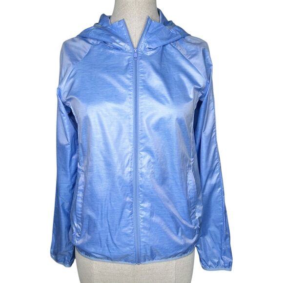 Uniqlo Jackets & Blazers - Uniqlo Windbreaker Jacket sz S * Lightweight Travel Packable Full Zip Light Blue